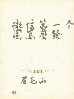 微信第一个朋友圈怎么发