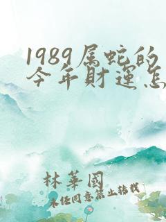 1989属蛇的今年财运怎么样