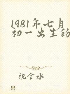 1981年七月初一出生的命运如何