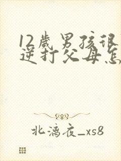 12岁男孩很叛逆打父母怎么办