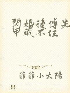 闪婚后傅先生马甲藏不住