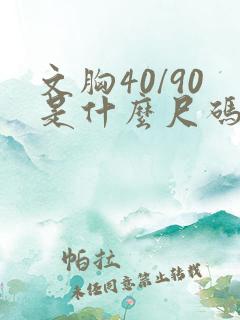 文胸40/90是什么尺码