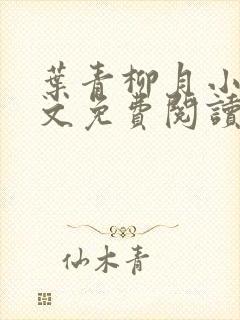 叶青柳月小说全文免费阅读无弹窗