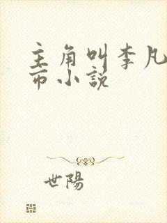 主角叫李凡的都市小说