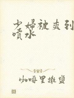 少妇被爽到高潮喷水