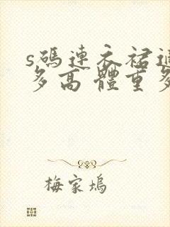 s码连衣裙适合多高 体重多重