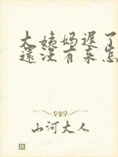 大姨妈迟了四天还没有来怎么办