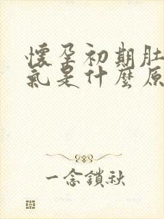 怀孕初期肚子胀气是什么原因