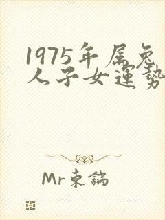 1975年属兔人子女运势怎样