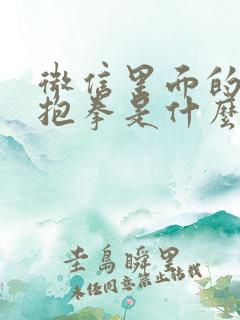 微信里面的表情抱拳是什么意思