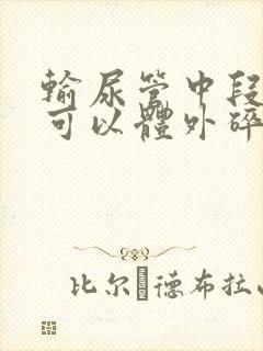 输尿管中段结石可以体外碎石吗