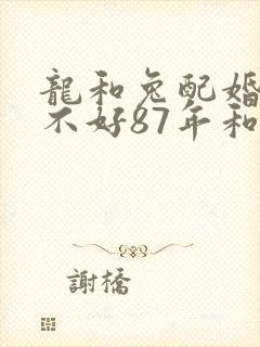 龙和兔配婚姻好不好87年和88年