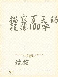 描写夏天的优美段落100字