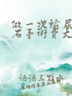 做一次输尿管结石手术费大概多少钱