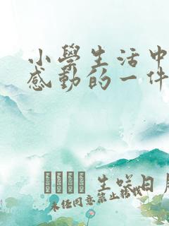 小学生活中令我感动的一件事600