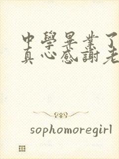 中学毕业了家长真心感谢老师的话