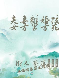 夫妻离婚孩子归女方男方死了财产归谁