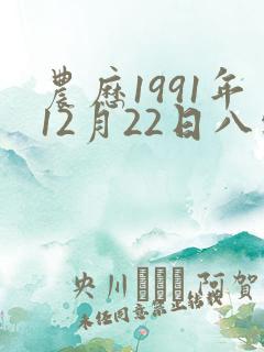 农历1991年12月22日八字
