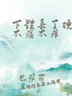 下体长了硬疙瘩不痛不痒