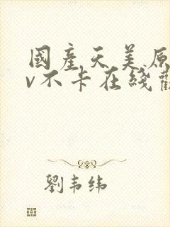 国产天美原创av不卡在线观看