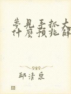 梦见手抓大便是什么预兆解梦