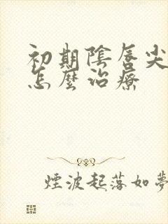 初期阴唇尖疣湿怎么治疗