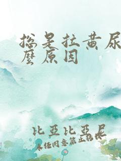 总是拉黄尿是什么原因