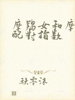 摩羯女和摩羯女配对指数