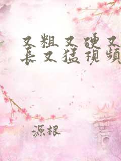 又粗又硬又大又长又猛视频