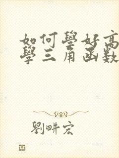 如何学好高一数学三角函数