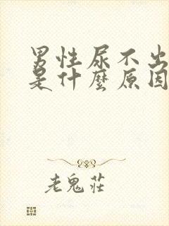 男性尿不出来尿是什么原因