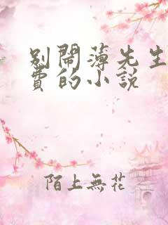 别闹薄先生全免费的小说