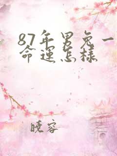 87年男兔一生命运怎样