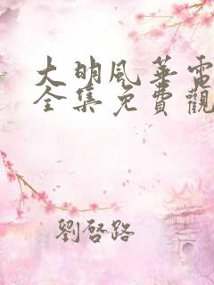 大明风华电视剧全集免费观看64集