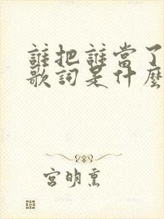 谁把谁当了真的歌词是什么歌