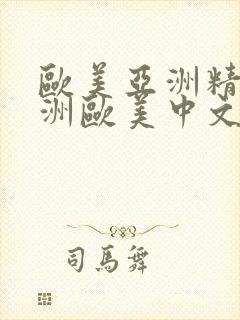 欧美亚洲精品亚洲欧美中文日韩