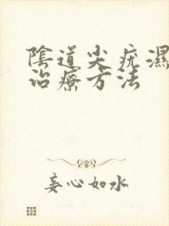 阴道尖疣湿锐的治疗方法