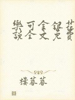 乐可金银花露小说全文免费阅读