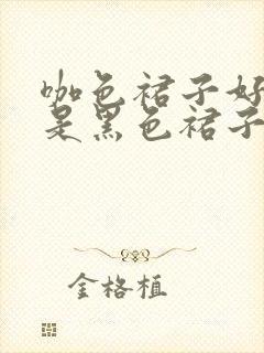 咖色裙子好看还是黑色裙子好看