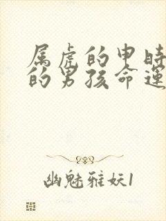 属虎的申时出生的男孩命运