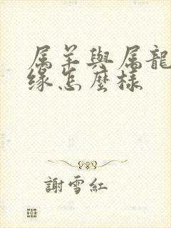 属羊与属龙的姻缘怎么样