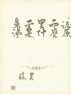 鼻子里面流黄鼻涕是什么原因