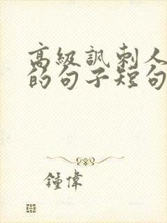 高级讽刺人虚伪的句子短句