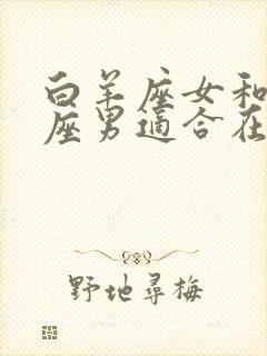 白羊座女和双鱼座男适合在一起吗