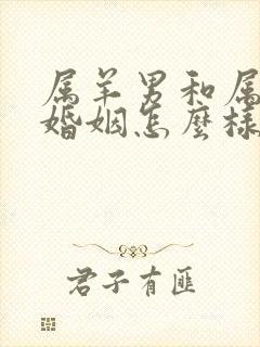 属羊男和属猴女婚姻怎么样