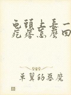 龟头上长一个红疙瘩怎么回事