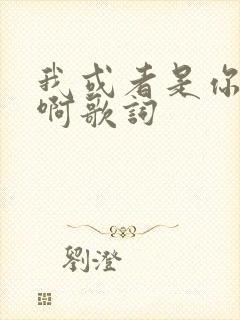 我或者是你的人啊歌词