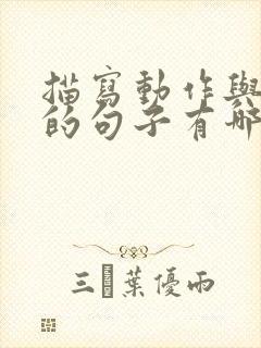 描写动作与神态的句子有哪些