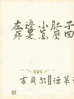 左边小肚子下面疼是怎么回事