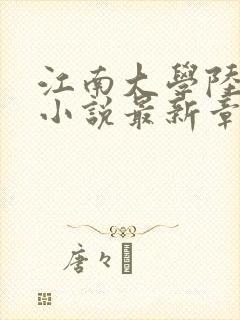 江南大学陆冰嫣小说最新章节